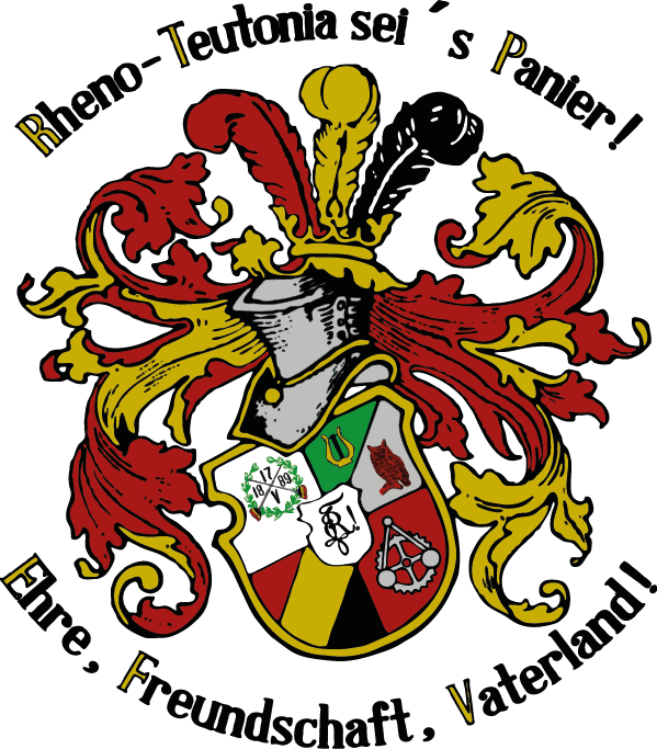 Wappen der Landsmanschaft Rheno-Teutonia. Link zur Website